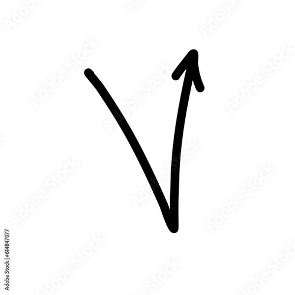 Obraz Hand drawn creative arrows.