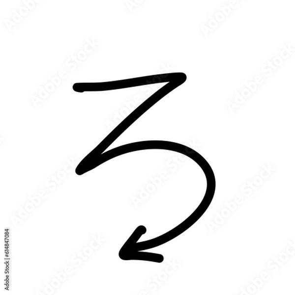 Obraz Hand drawn creative arrows.