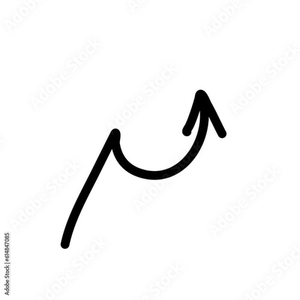 Obraz Hand drawn creative arrows.