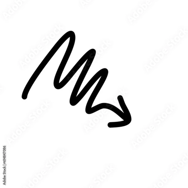 Obraz Hand drawn creative arrows.