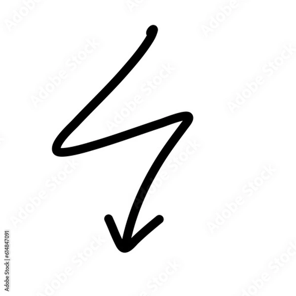 Obraz Hand drawn creative arrows.