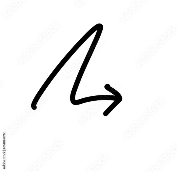 Obraz Hand drawn creative arrows.