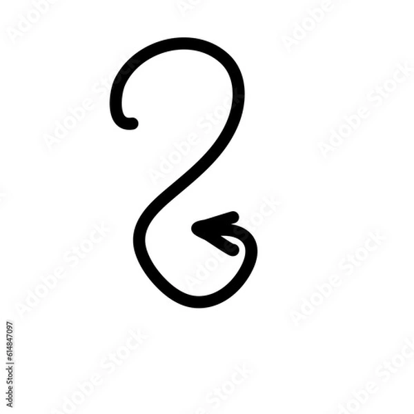 Obraz Hand drawn creative arrows.