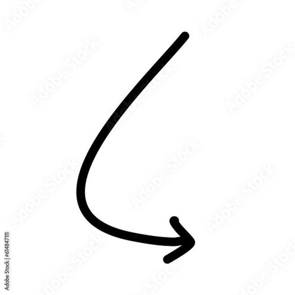 Obraz Hand drawn creative arrows.