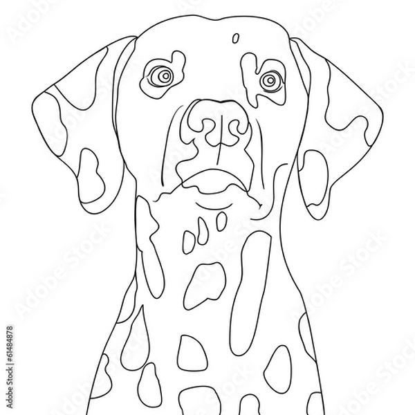 Obraz Coloring pages dog
