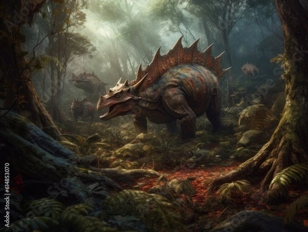 Fototapeta Long time ago - dinosaur