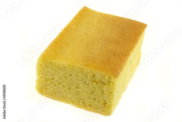 Obraz Cornbread Isolated On White