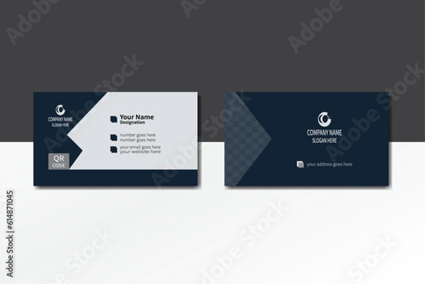 Fototapeta Business card design, business card template, visiting card with different shape, professional business card, visiting card, modern business card, corporate business card.