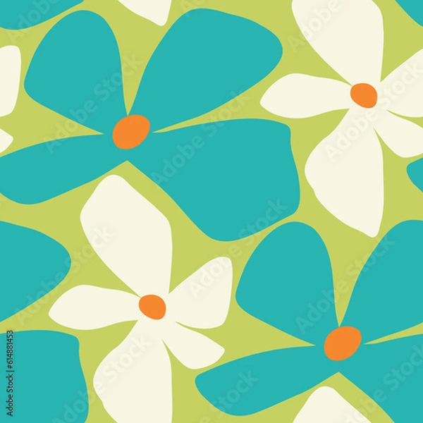 Obraz Colorful seamless pattern with flowers