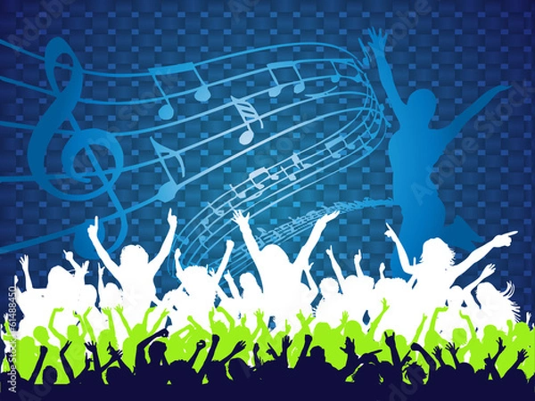 Obraz party the background