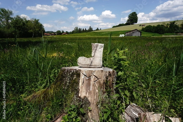 Fototapeta Der Holzstiefel