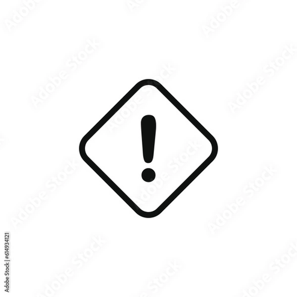 Fototapeta Attention warning exclamation symbol design vector