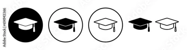 Obraz Education icon vector. graduation cap icon vector
