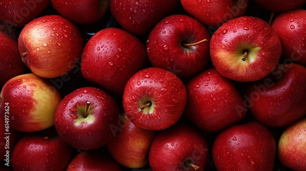 Obraz apple background collection of healthy food fruit and vegetables, natural background of fresh sweet apple representing concept of organic fruit, healthy eating, fresh ingredient