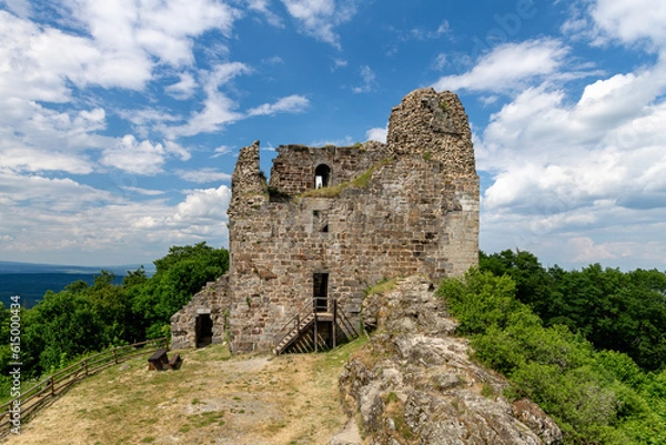 Fototapeta The castle ruins of Primda Castle (Přimda) are the oldest stone castle in Bohemia - Czech Republic