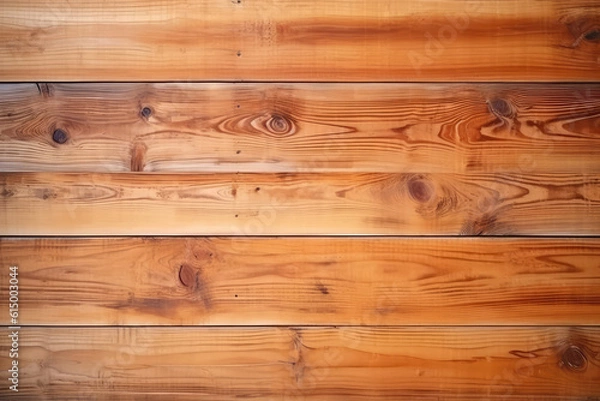 Fototapeta Light Brown Wooden Board Background. Generative AI