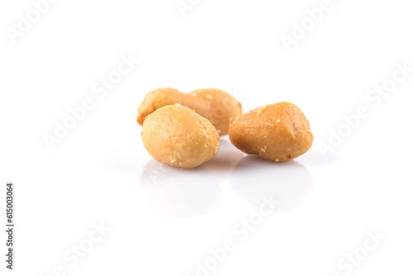 Obraz peanut nuts salt in heap