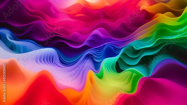 Obraz abstract colorful background with lines waves
