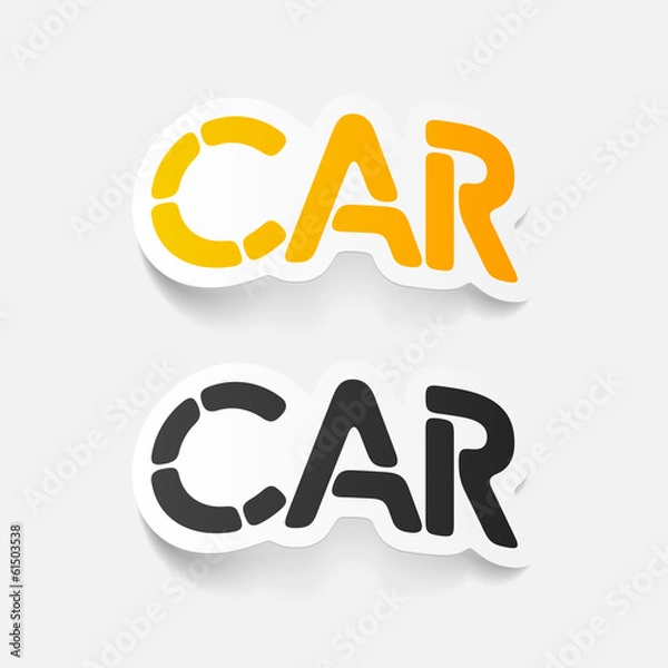 Fototapeta realistic design element: car