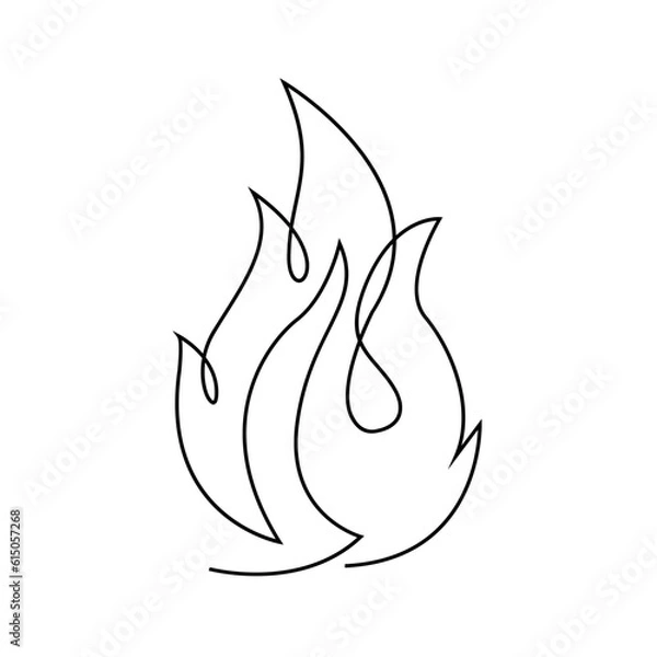 Fototapeta File continuous single line logo icon illustration