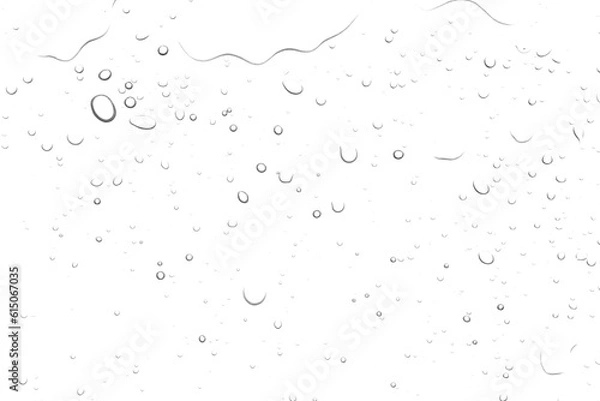 Obraz Water droplets on isolated background with PNG file.
