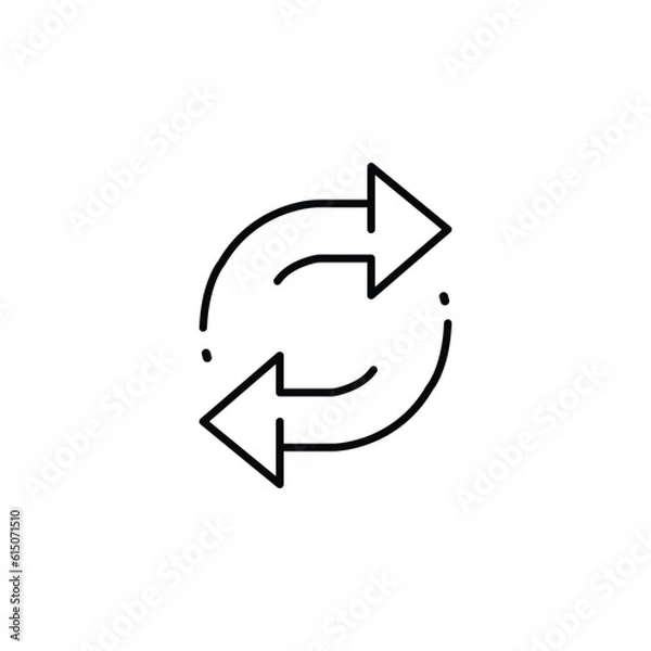Obraz two arrow spin icon