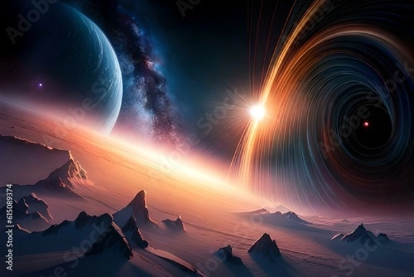 Obraz space and blackhole