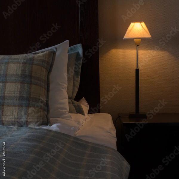 Obraz Bed in a hotel room