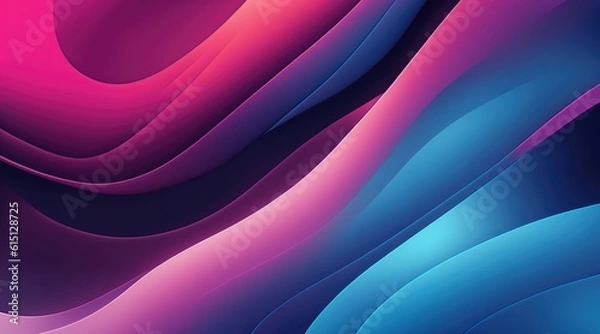 Fototapeta Beautiful mesmerize waves of colorful pattern, wavy surfaces, beautiful background, vintage pastel colors ,made with Generative AI