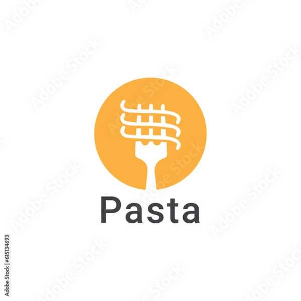 Obraz pasta logo design vector templet,