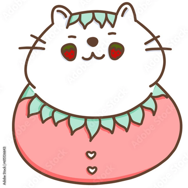 Fototapeta Strawberry Cat