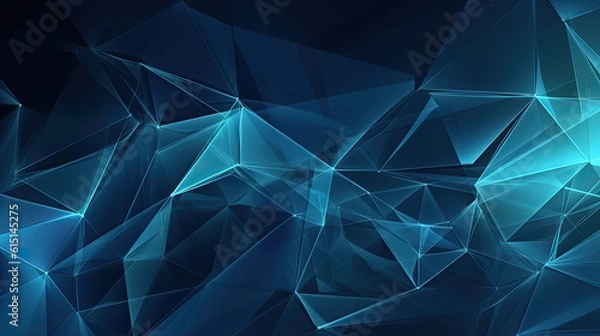 Fototapeta Abstract Digital Wave. Generative AI.