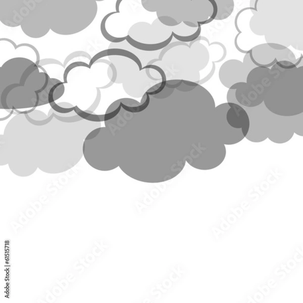 Obraz Layered cloud design