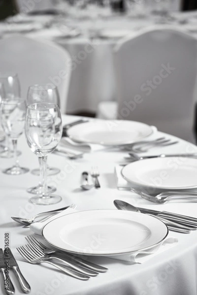 Obraz restaurant table setout