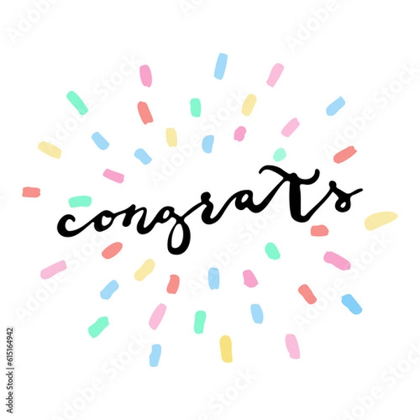 Obraz congratulations vector illustration