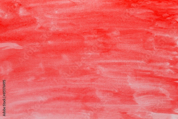 Fototapeta Abstract red watercolor on background