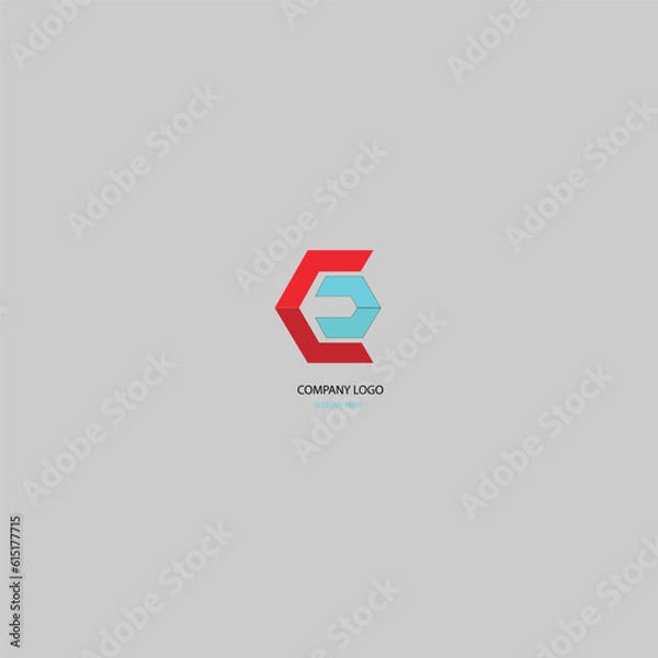 Fototapeta icon logo template letter C stock vector 