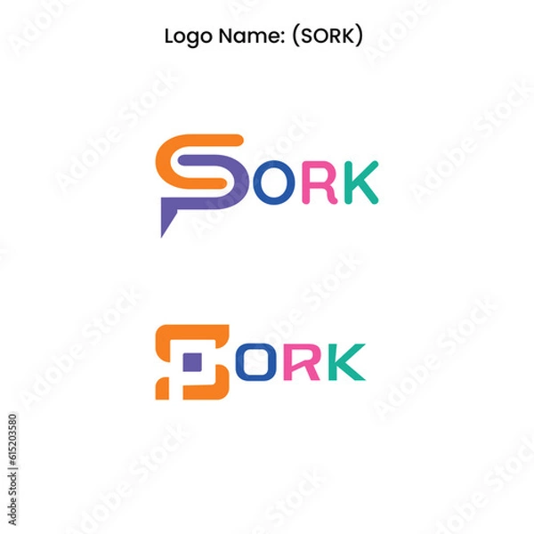 Obraz Creative letter S logo design and Vector Illustration
