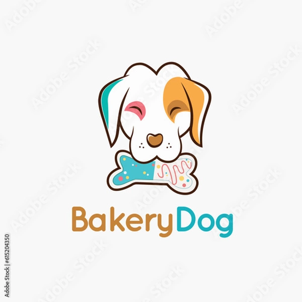 Obraz BAKERY DOG MASCOT VECTOR LOGO