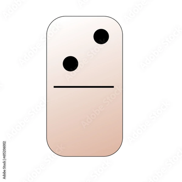 Fototapeta Creative vector domino full set isolated on white background