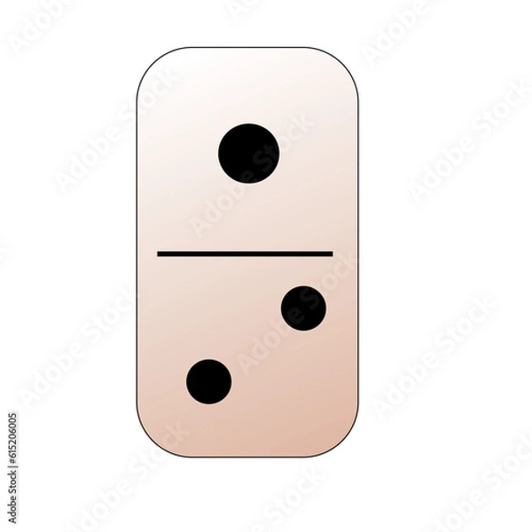 Fototapeta Creative vector domino full set isolated on white background