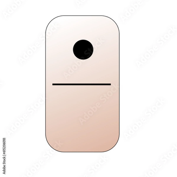 Fototapeta Creative vector domino full set isolated on white background