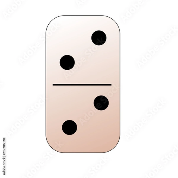 Fototapeta Creative vector domino full set isolated on white background