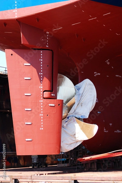 Obraz neuer Schiffspropeller