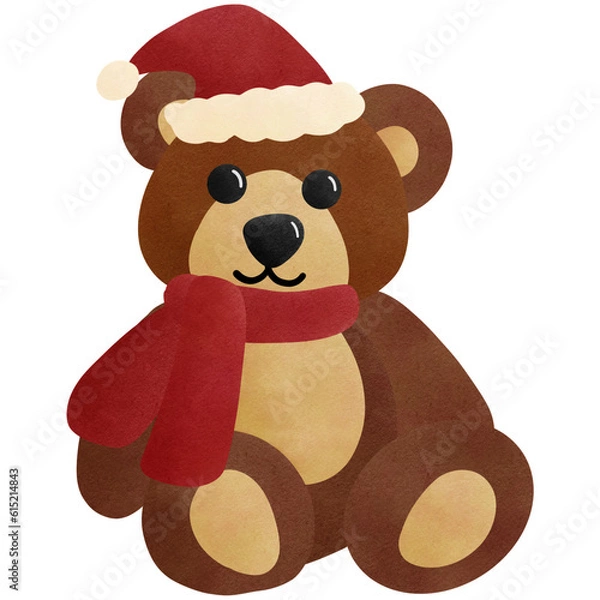 Obraz christmas teddy bear