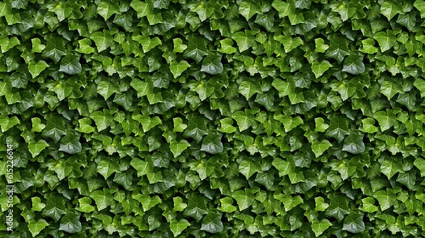 Obraz Seamless ivy pattern, created with AI Generative Technology
