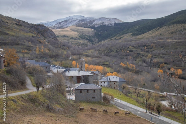 Obraz Durro town in Boi Valley in Catalonian Pyrenees