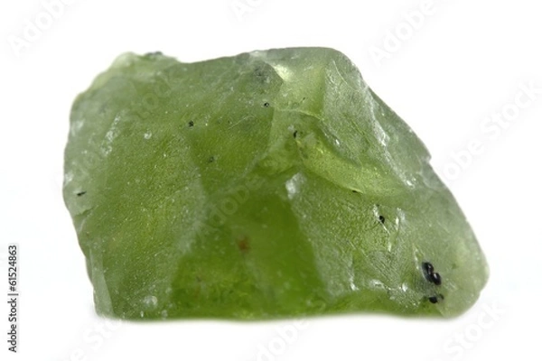 Obraz Perydot na białym tle