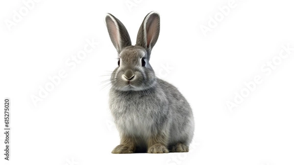 Obraz bunny rabbit isolated on white background png , generative ai 