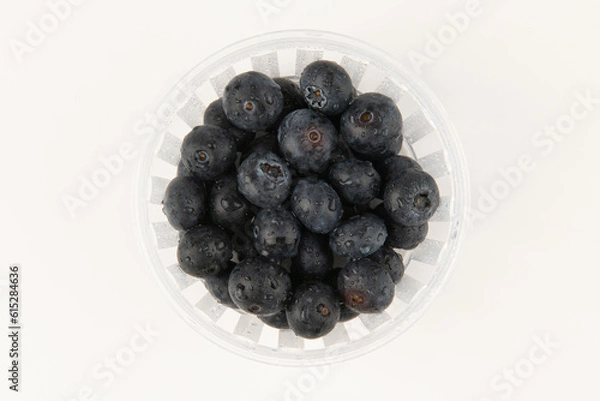 Fototapeta Blueberries on a white background